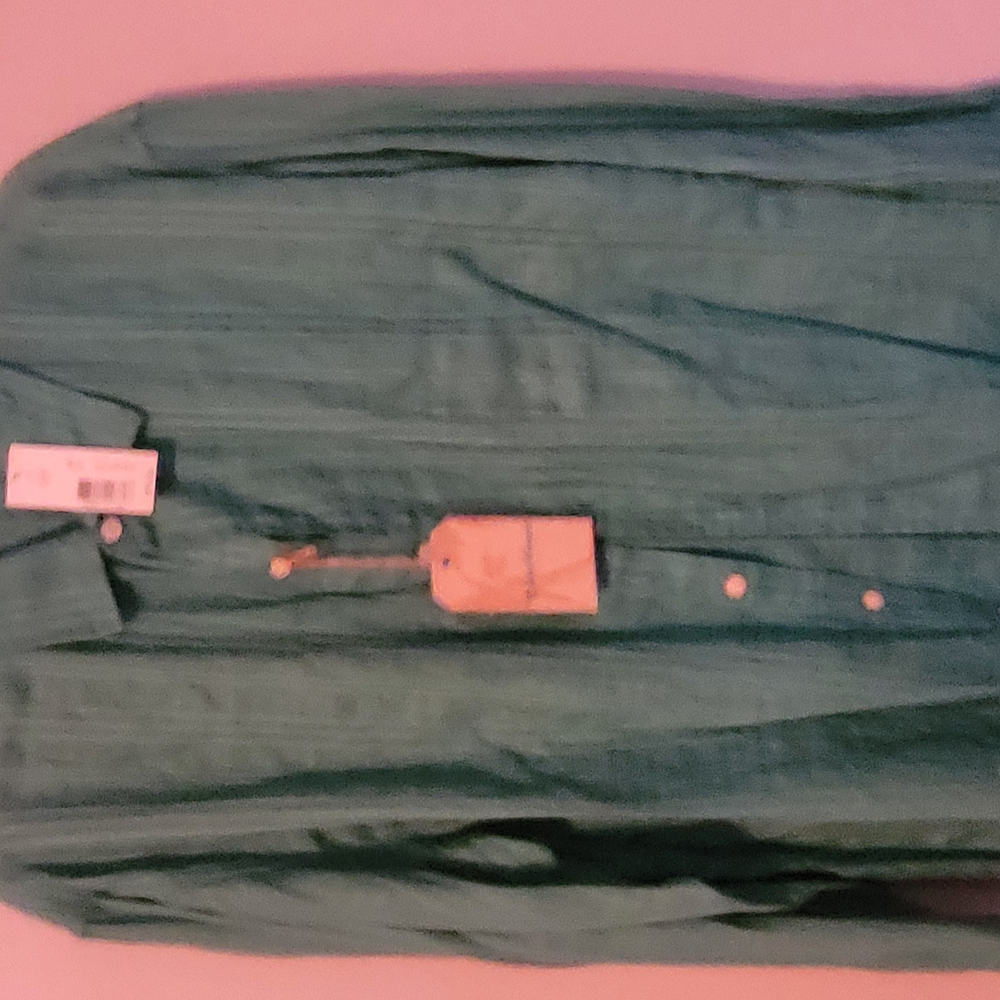 Green Button-Up Shirt